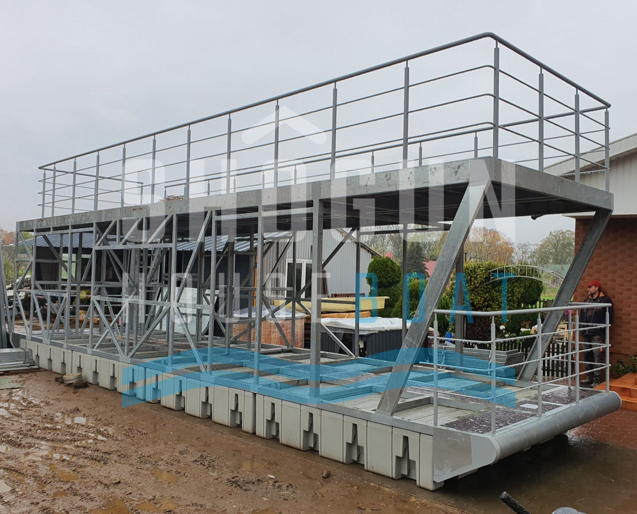 houseboat - rama konstukcja + barierka